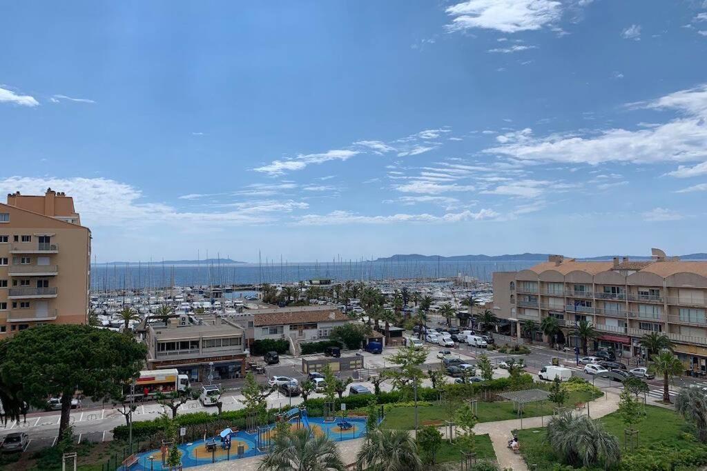 L'Effet Mer, Duplex Sur Le Port Avec Ses 2 Terrasses Vue Mer Hyères Eksteriør bilde